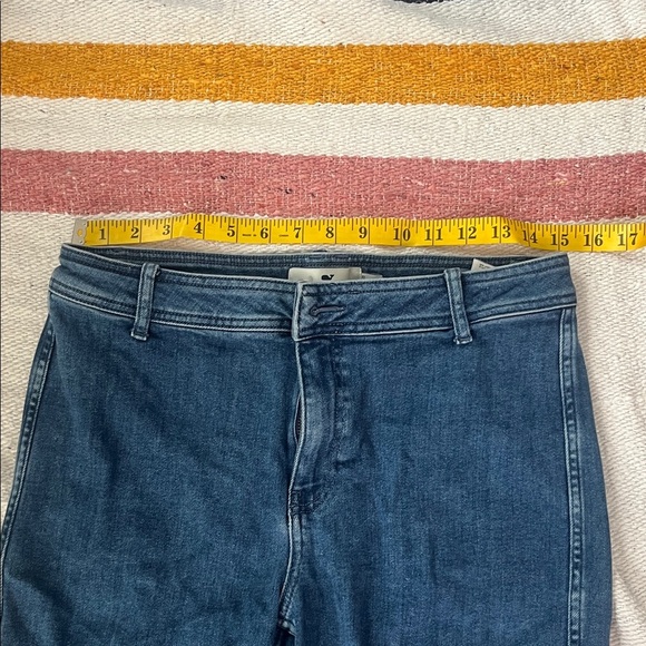 Vineyard Vines Dark Blue Wide Leg Jeans - Picture 5 of 7